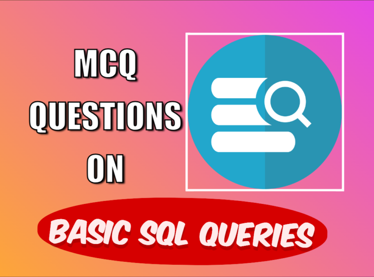 MCQ of structured query language(SQL)