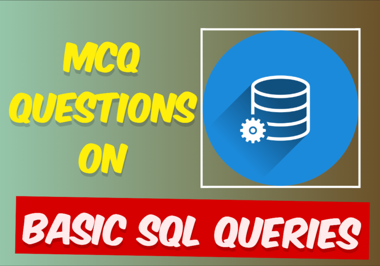 MCQ on Basic SQL Queries