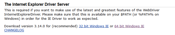  Internet Explorer driver server file download