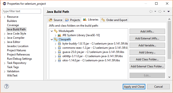 Java Build Path