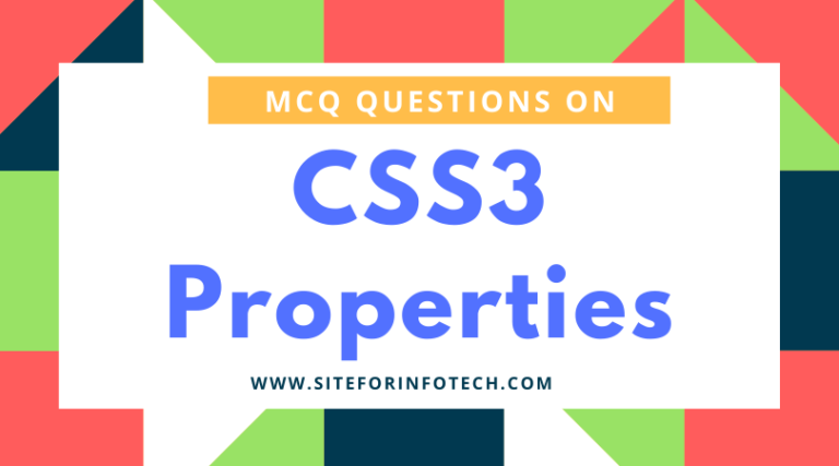 Multiple Choice Questions On CSS3 Properties