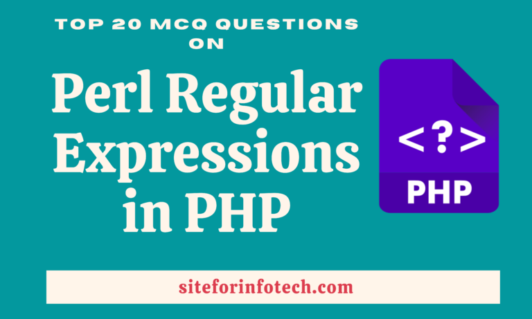 MCQ Questions on Perl Regular Expressions
